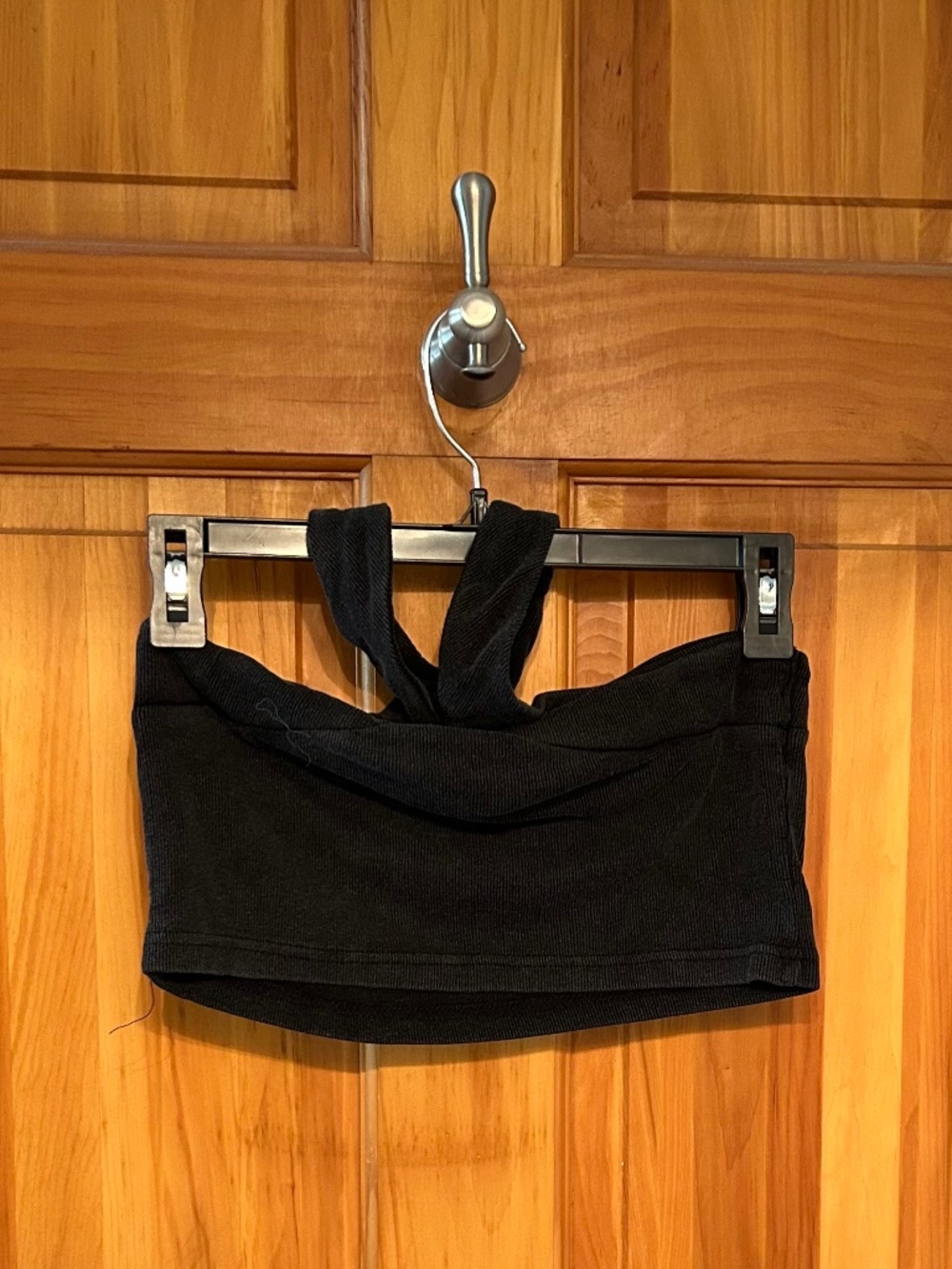 POL Washed Out Bralette Crisscross Cropped Top Small